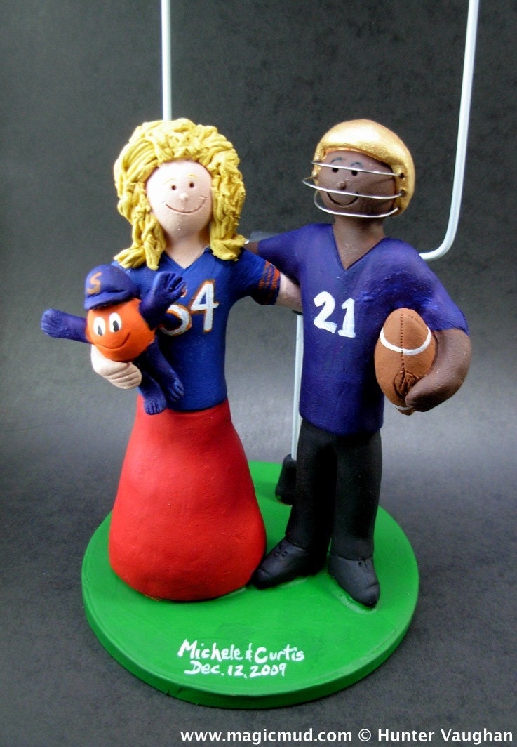 Mixed Race - Interracial Wedding Cake Toppers