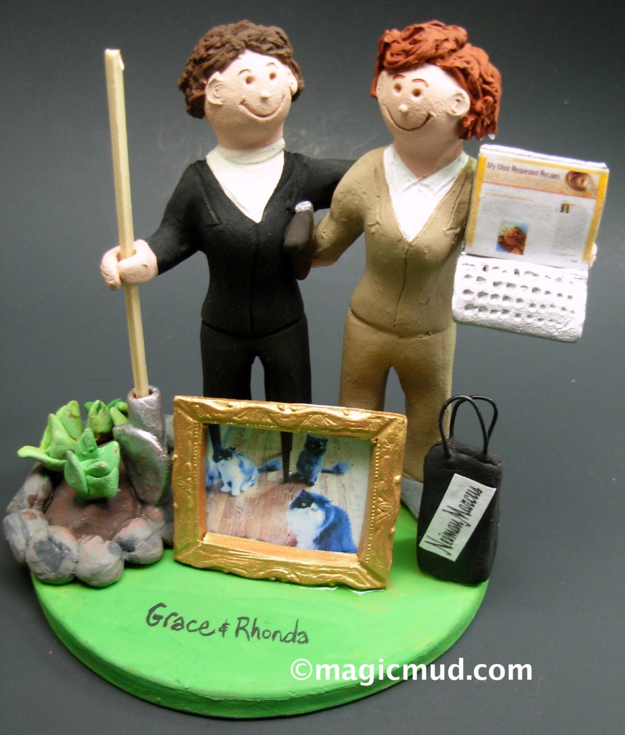 Same Sex Wedding Caketopper for Women, Lesbian Wedding Cake Topper, Gay Wedding Figurine, Same Sex WeddingCake Topper, Gay Womens CakeTopper