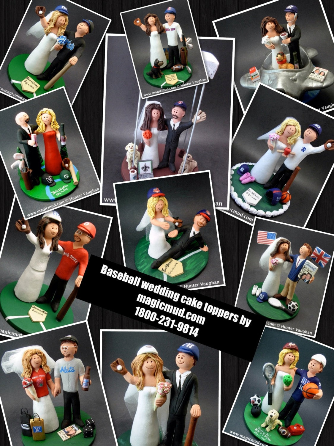Phillies Wedding Cake Topper, Yankees Bride Baseball Wedding Cake Topper, Phillies Wedding Anniversary Gift, MLB Baseball Wedding Gift