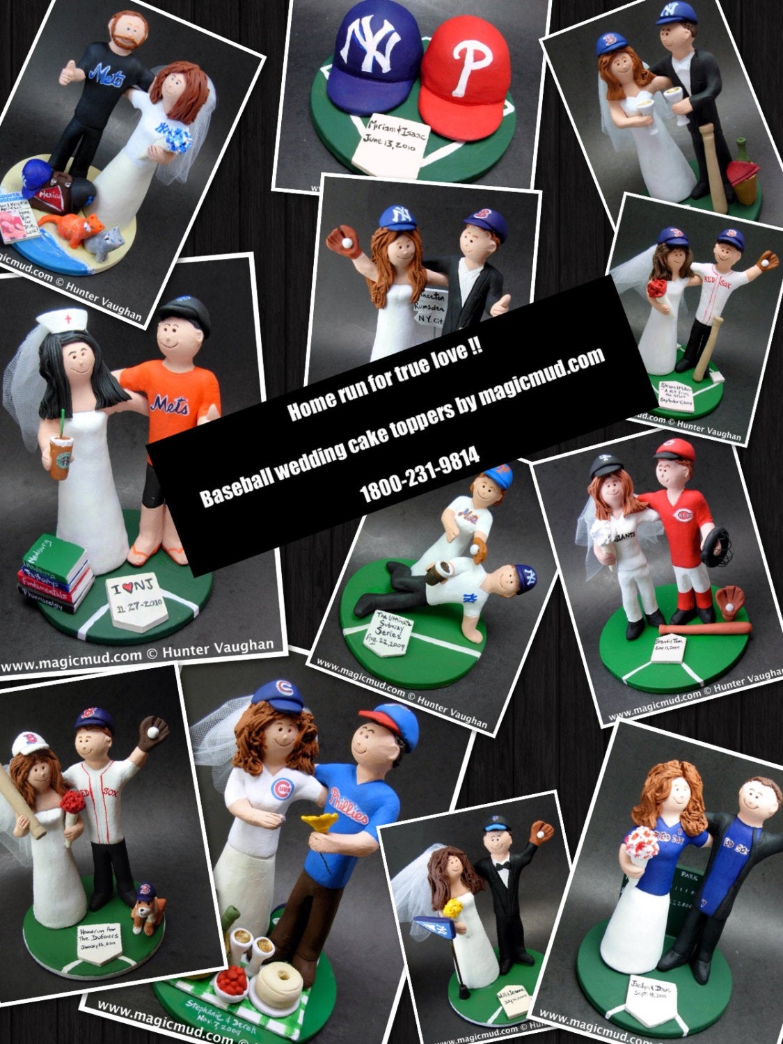 Phillies Wedding Cake Topper, Chigao Cubs Baseball Wedding CakeTopper, Chicago Cubs Baseball Wedding Anniversary Gift, Phillies Wedding Gift - iWeddingCakeToppers