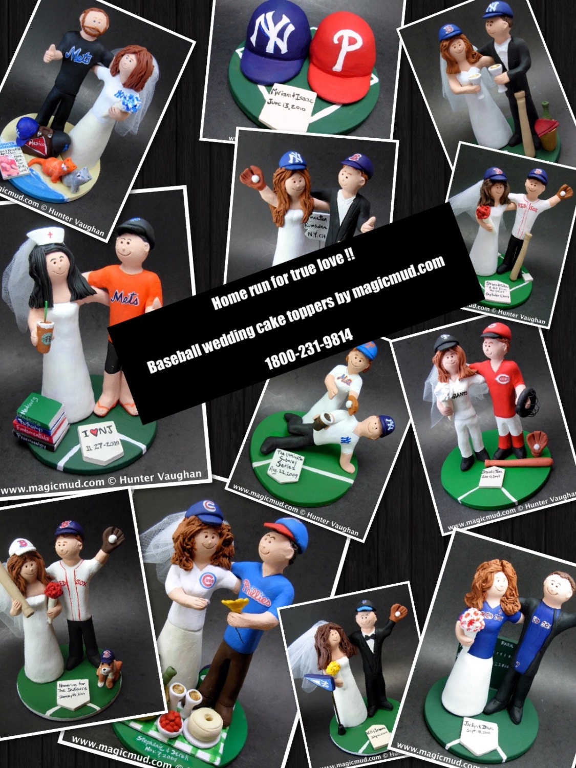 Phillies Wedding Cake Topper, Chigao Cubs Baseball Wedding CakeTopper, Chicago Cubs Baseball Wedding Anniversary Gift, Phillies Wedding Gift