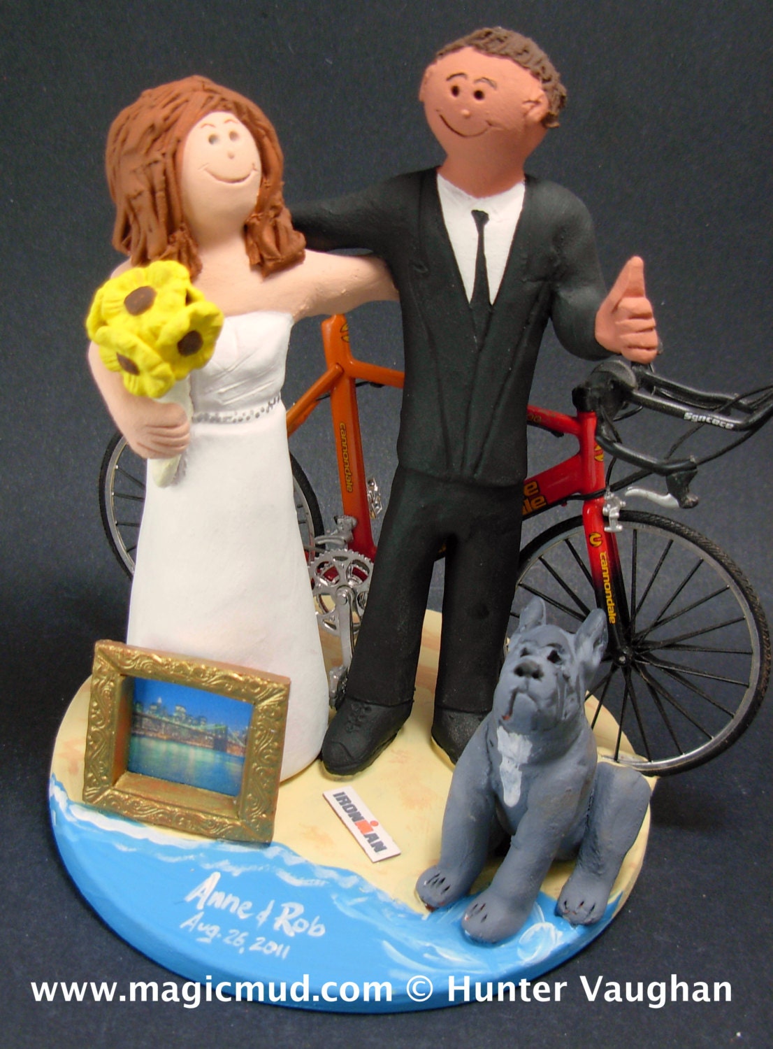 Hispanic Groom Marries Caucasian Bride Wedding Cake Topper, African American Groom Wedding CakeTopper, Ohio State Wedding Anniversary Gift.