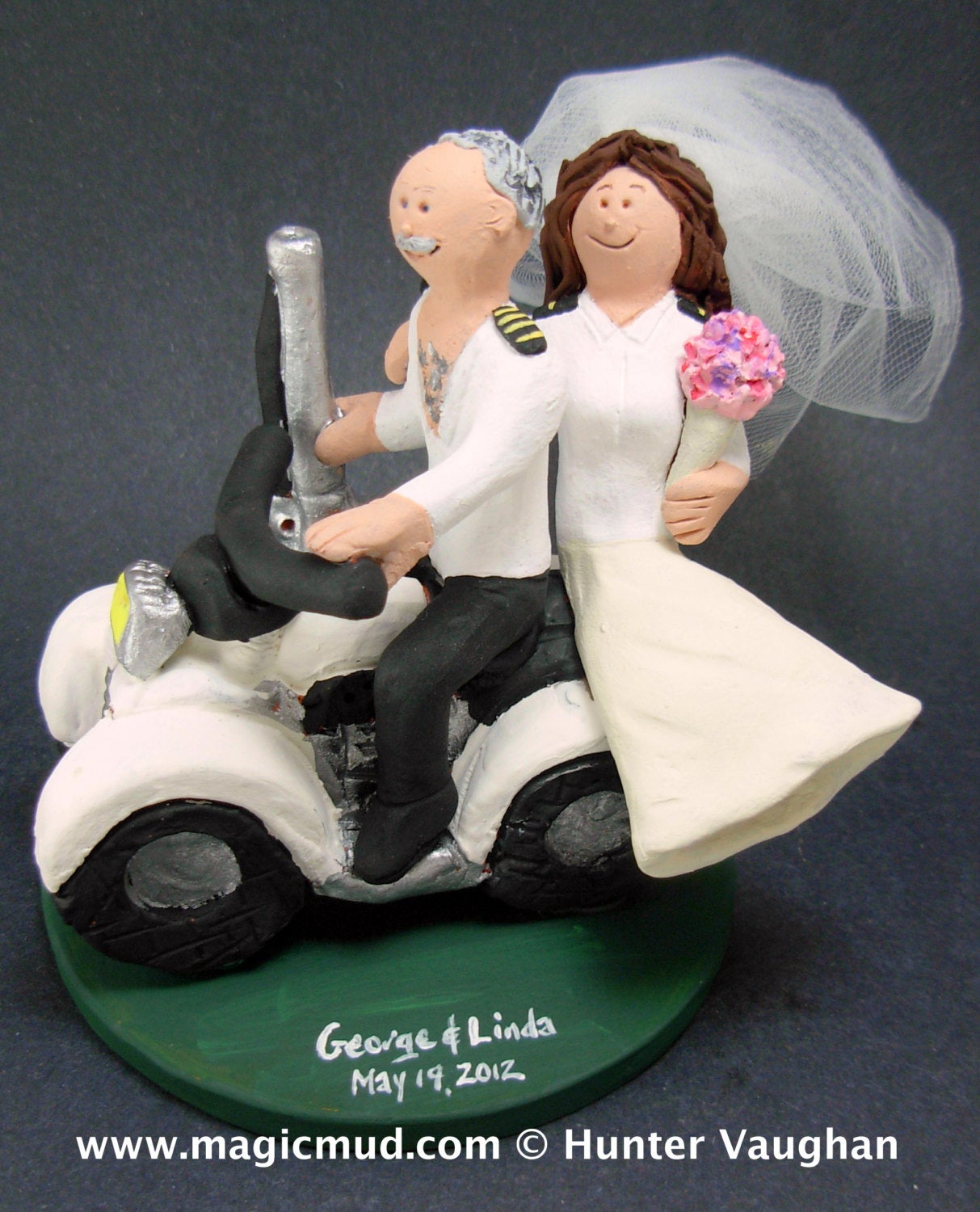 ATV Riders Wedding Cake Topper, ATV Riders Wedding Anniversary Gift, Off Road Riders Wedding Anniversary Gift, - iWeddingCakeToppers