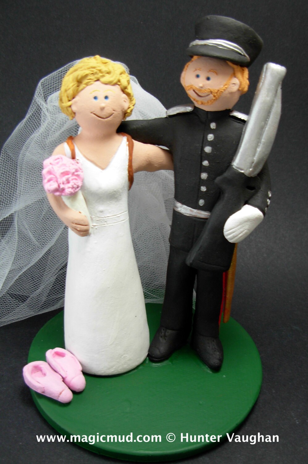 Military Dress Uniform Wedding Cake Topper, Soldier's Wedding Anniversary Present, Military Wedding Gift,  Air Force/Navy Wedding CakeTopper