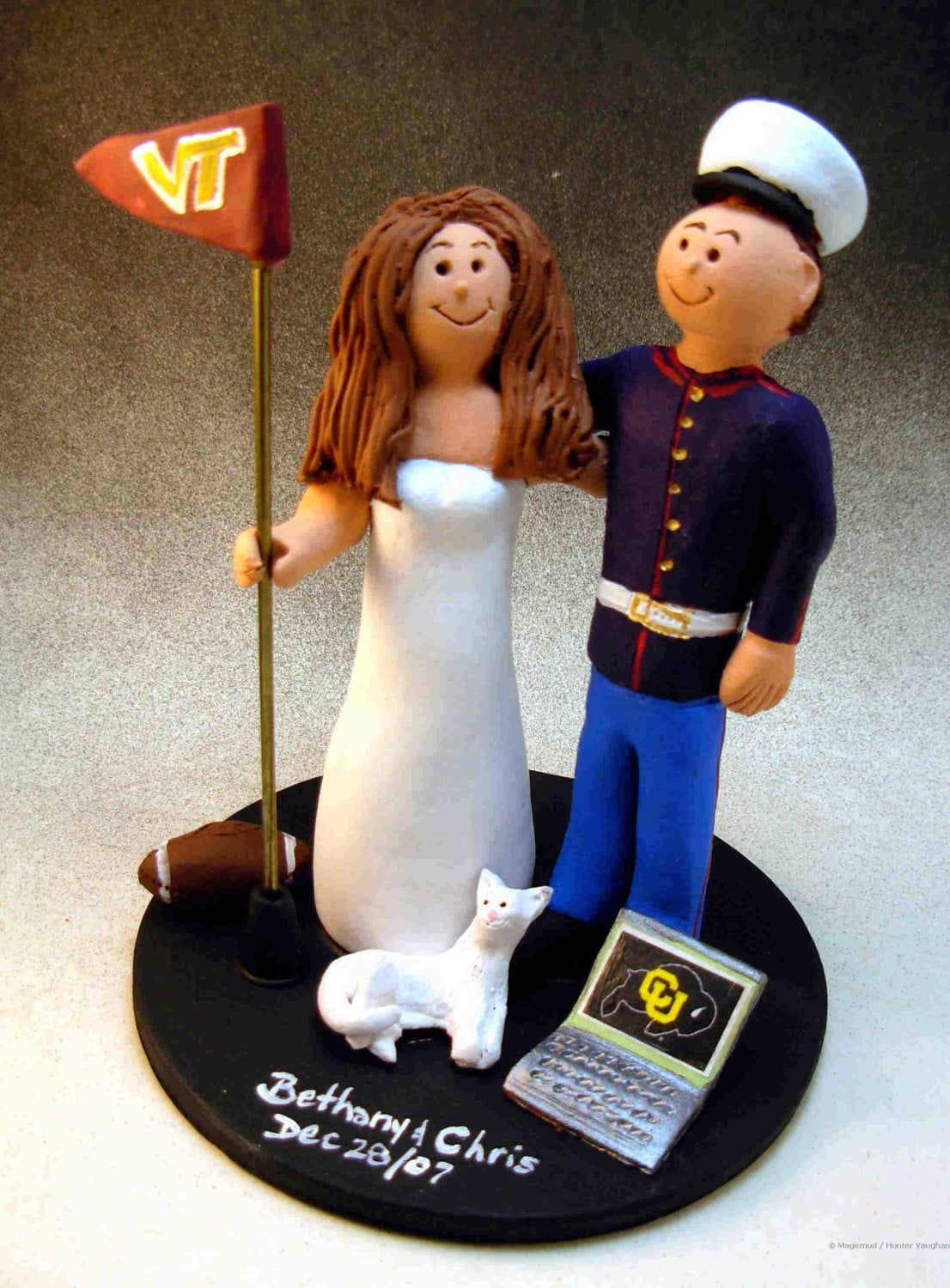 U.S. Marine Wedding Cake Topper,  Soldier's Wedding Cake Topper, Military Wedding Cake Topper, Air Force/Navy Wedding Cake Topper - iWeddingCakeToppers