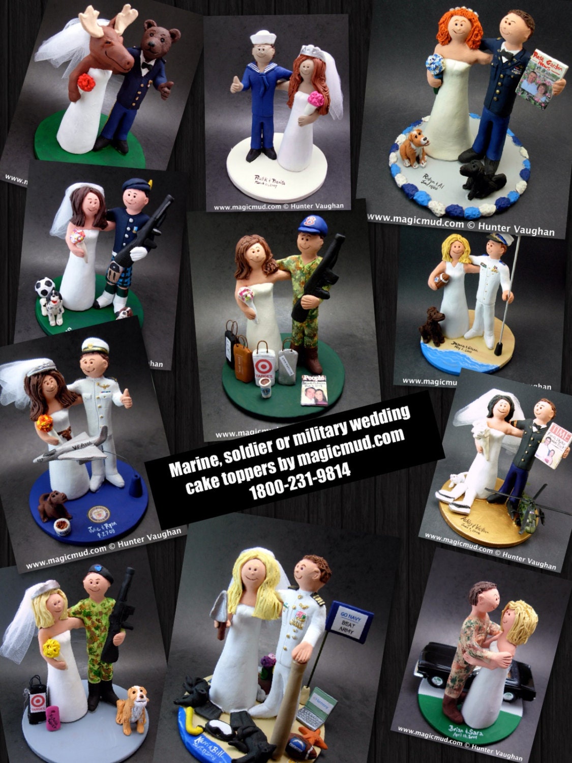 Navy Bride Marries Army Groom Wedding CakeTopper, Navy Bride Wedding Anniversary Gift/Cake Topper, Military Wedding Anniversary Cake Topper.