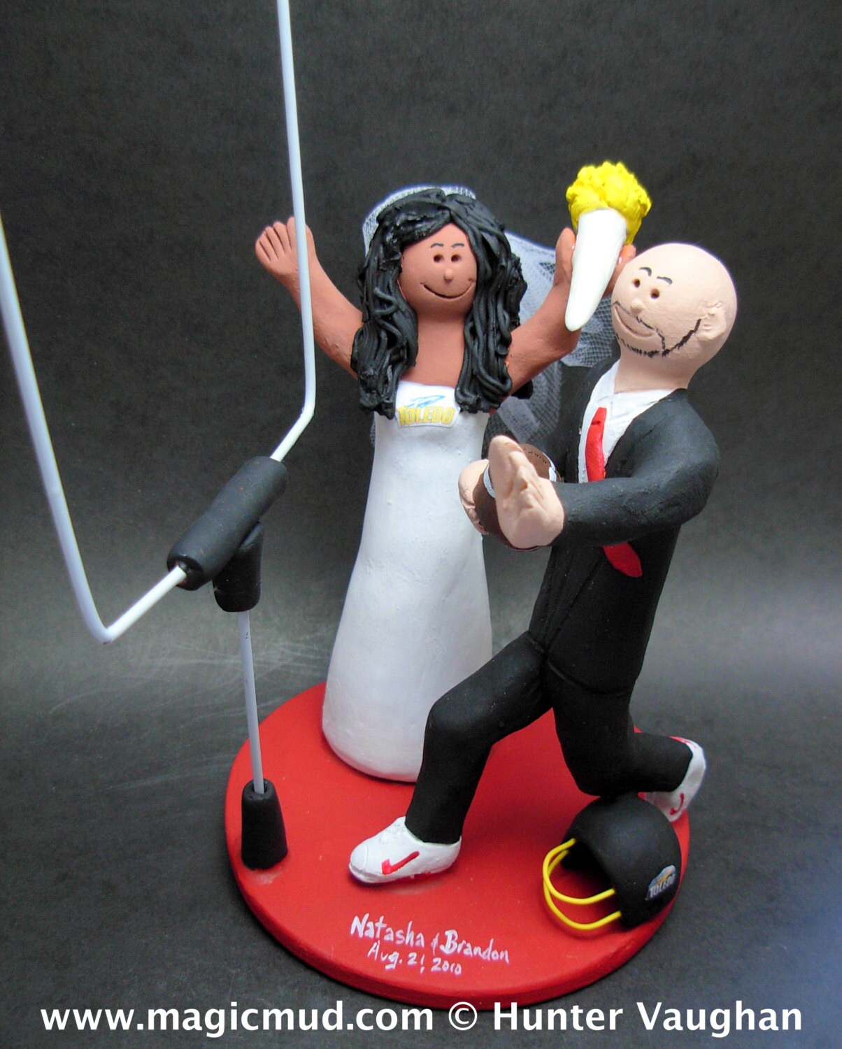 Dallas Cowboys Wedding Cake Topper, San Diego Chargers Wedding Cake Topper, Dallas Cowboys Wedding Anniversary Gift/Cake Topper