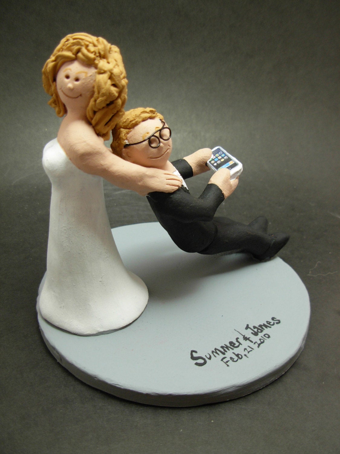 X Box Video Gamer Groom, Custom Made Gaming Wedding Cake Topper, Halo Wedding Cake Topper, PlayStation Wedding Cake Topper, Nintendo Topper - iWeddingCakeToppers