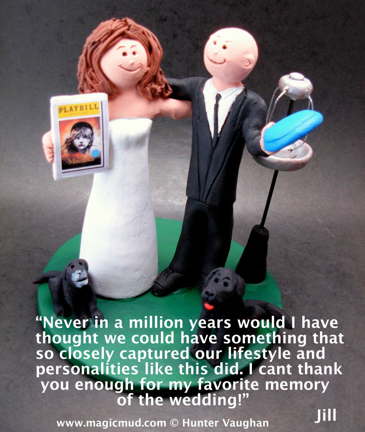 Disc Golf Wedding Cake Toppers, Custom Made Frisbee Golf Wedding Cake Topper - Frisbee Wedding Cake Topper - Custom Wedding Cake Topper - iWeddingCakeToppers